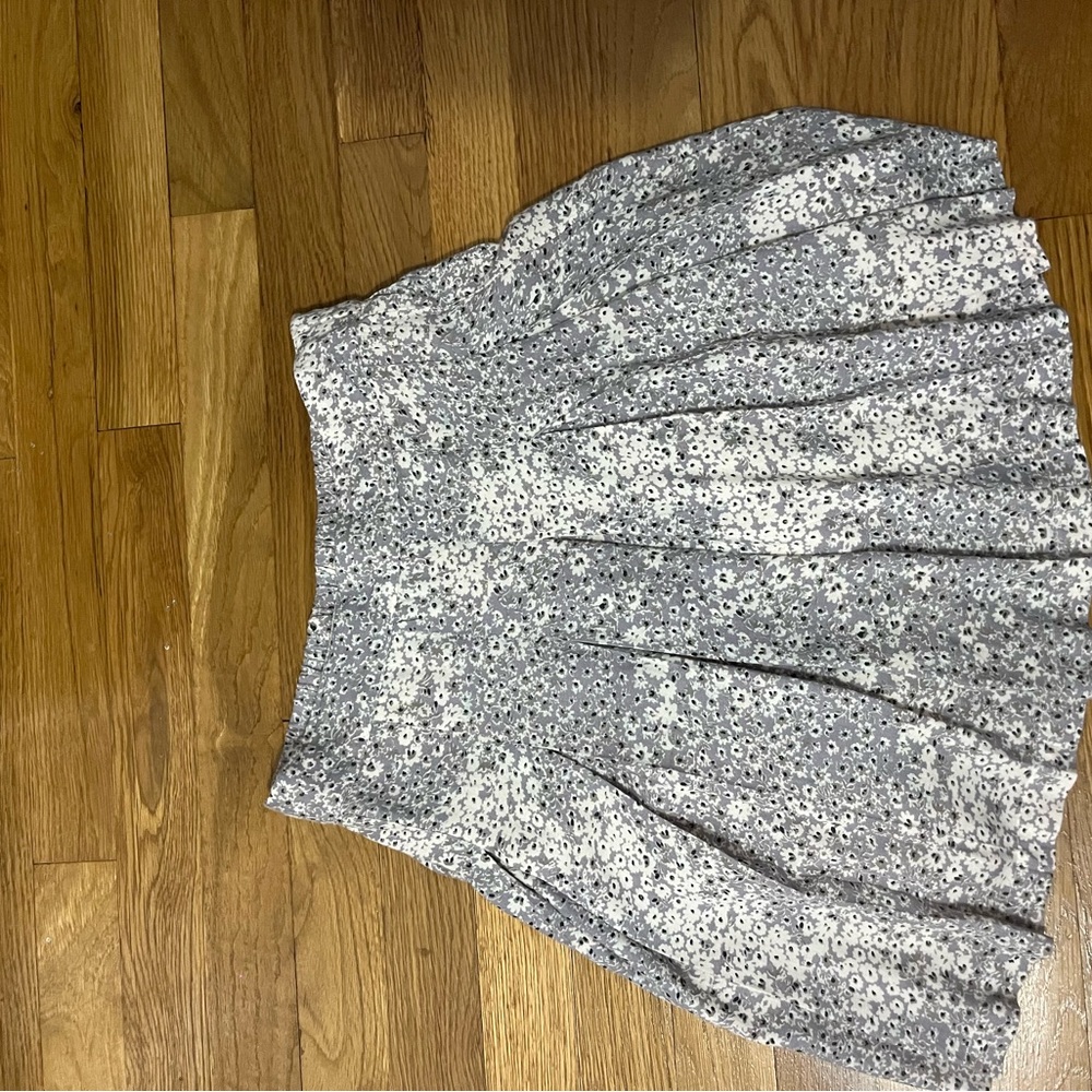 Floral Gray Skirt